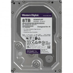  WD Purple PRO 8TB 35 7200RPM 256MB SATA DV AI WD8002PURP