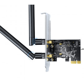 Беспроводной адаптер PCI-E  Wi-Fi ,Cudy WE1300, AC1300, низкопроф. планка в комплекте