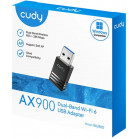 Беспроводной адаптер USB  Wi-Fi 6 Cudy WU900, AX900, USB 2.0