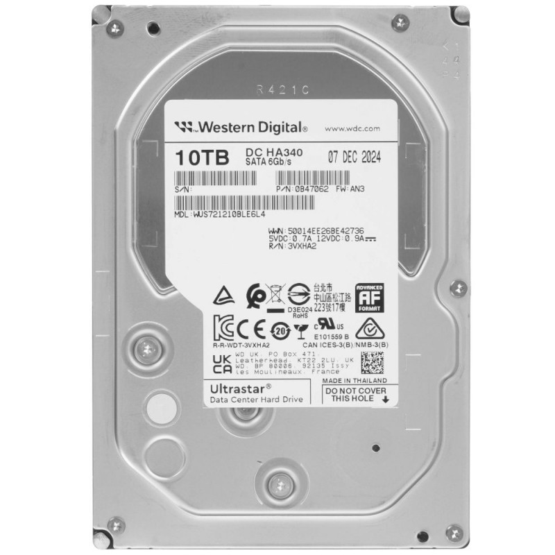 Жесткий диск серверный WD Ultrastar 10TB 3.5
