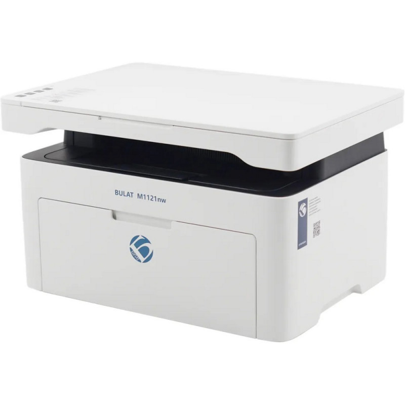 МФУ BULAT M1121NW А4, 21 ppm, 1200 MHz, 600x600 dpi, 128 MB RAM, дисплей