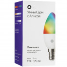Умная лампочка Яндекс, Е14, RGB, 520 Лм, Matter over Wi-Fi YNDX-00557