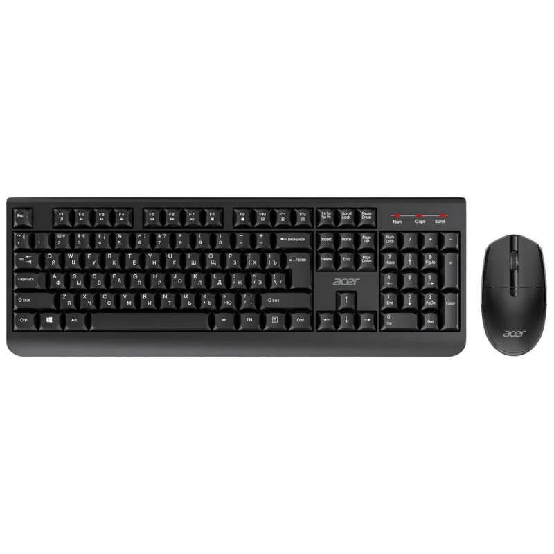 Клавиатура + мышь Acer OCC401 клав:черный мышь:черный USB беспроводная Multimedia (ZL.ACCCC.016)