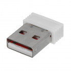Клавиатура + мышь Acer OCC205 клав:белый мышь:белый/голубой USB беспроводная slim