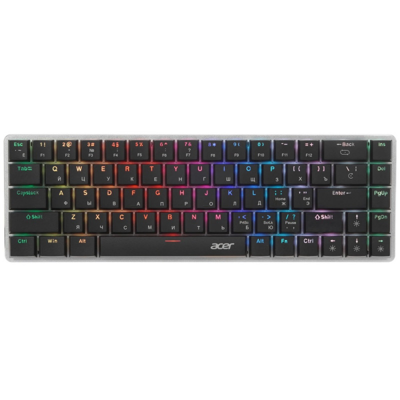 Клавиатура Acer OKW302 механическая серебристый USB for gamer для ноутбука LED