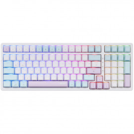 Клавиатура Acer OKW304 механическая белый USB Multimedia for gamer LED (ZL.KBDCC.01V)