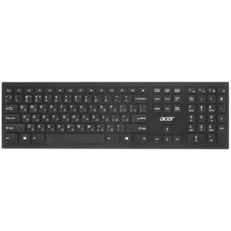 Клавиатура Acer OKR010 черный USB беспроводная slim Multimedia