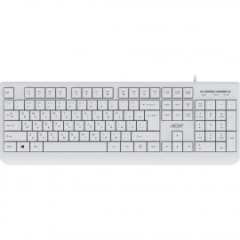 Клавиатура Acer OKW400 белый USB Multimedia (ZL.KBDEE.01B) каб.:1.8м