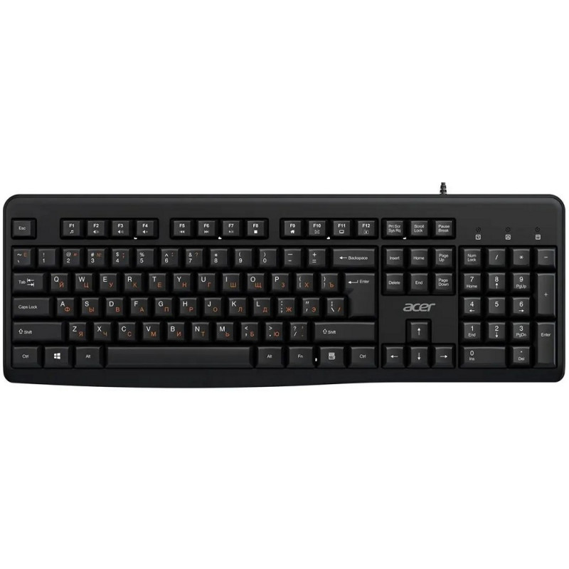Клавиатура Acer OKW500 черный USB Multimedia (ZL.KBDEE.01T) каб.:1.8м