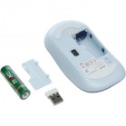 Мышь Acer OMR205 белый/голубой оптическая(1200dpi)беспроводная USB для ноутбука (2but) ZL.MCEEE.02H