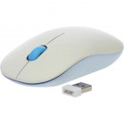 Мышь Acer OMR205 белый/голубой оптическая(1200dpi)беспроводная USB для ноутбука (2but) ZL.MCEEE.02H