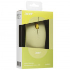 Мышь Acer OMR205 зеленый/желтый оптическая (1200dpi) беспроводная USB для ноутбука (2but) ZL.MCEEE.0