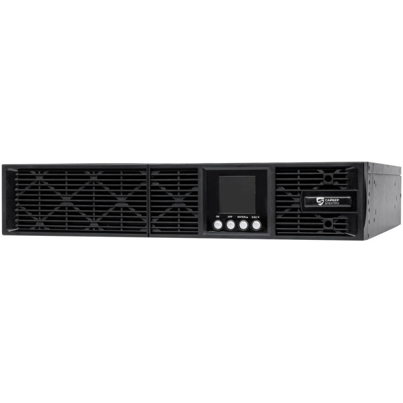 ИБП Сайбер Электро ЭКСПЕРТ-2000Р, 2000VA/1800W, 2U, ONLN, SIN, LCD, USB, RS232, RJ45/11, SL, EPO, C1